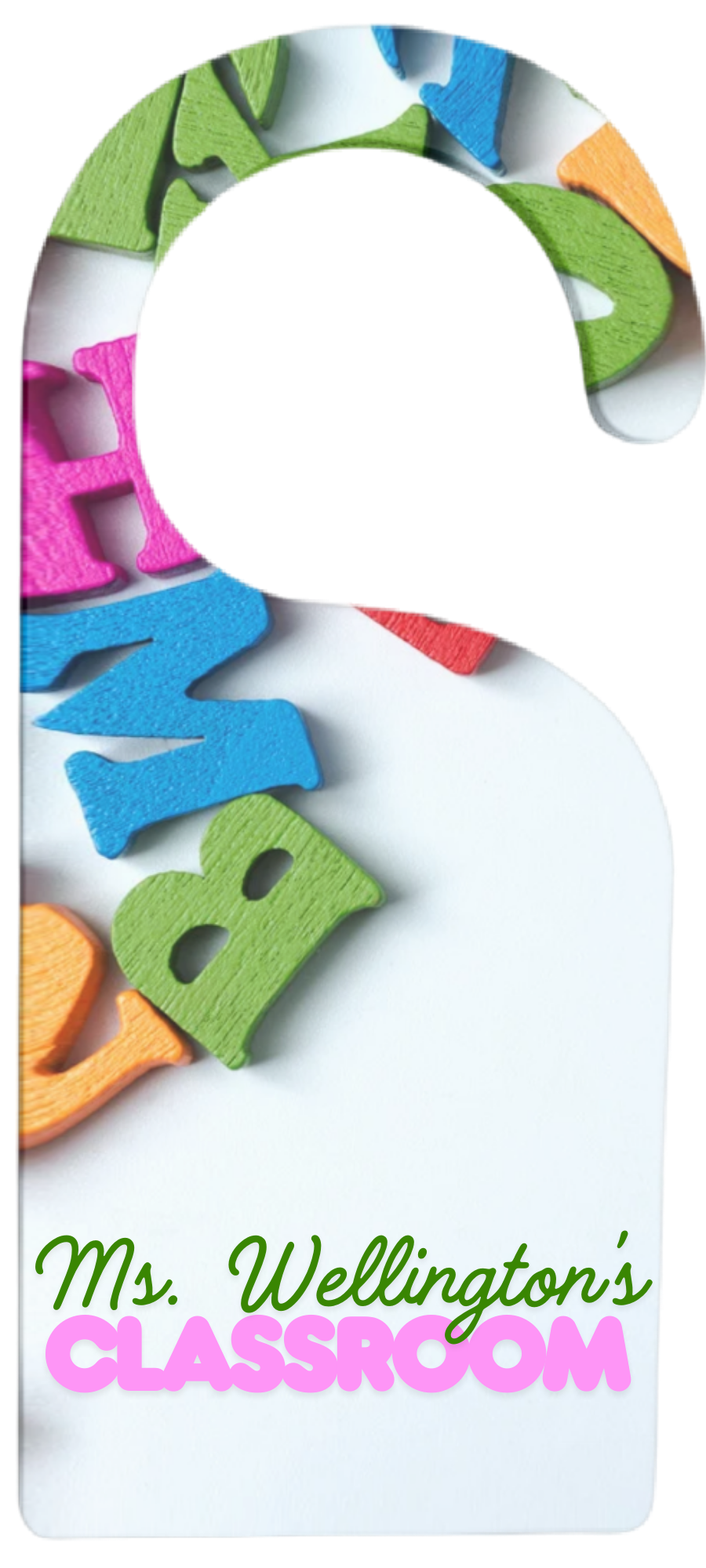 Classroom door hanger