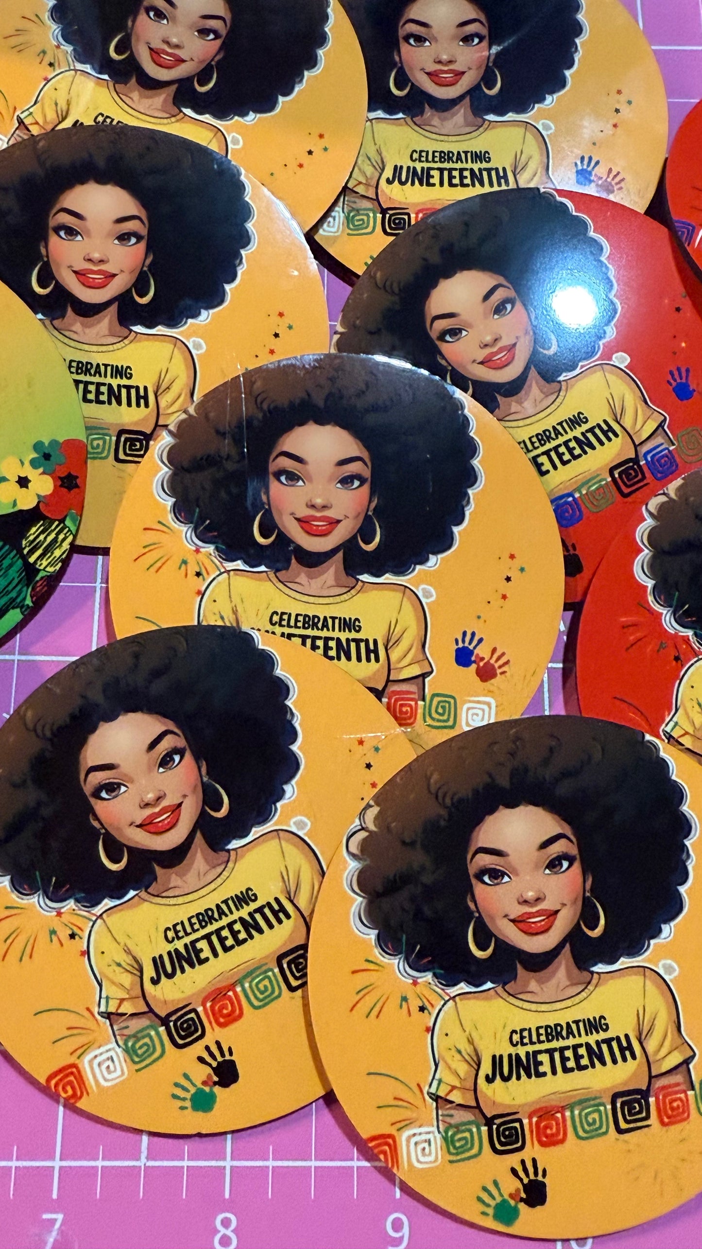 Juneteenth Buttons