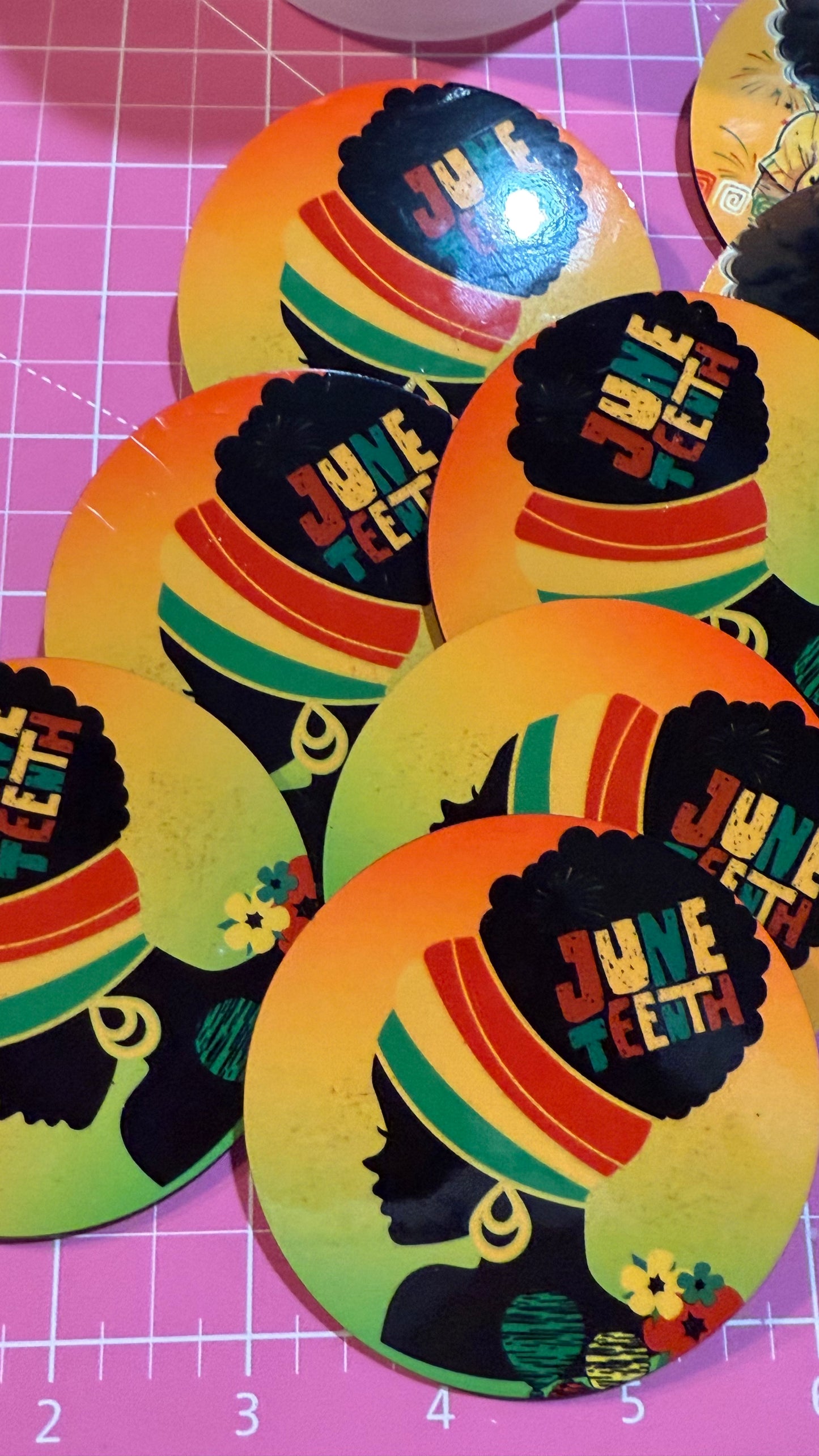 Juneteenth Buttons
