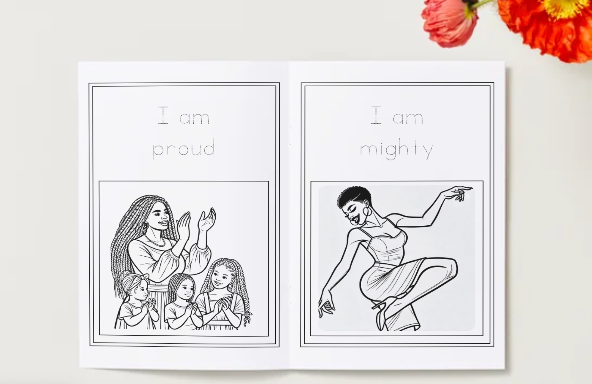 Women's month coloring book