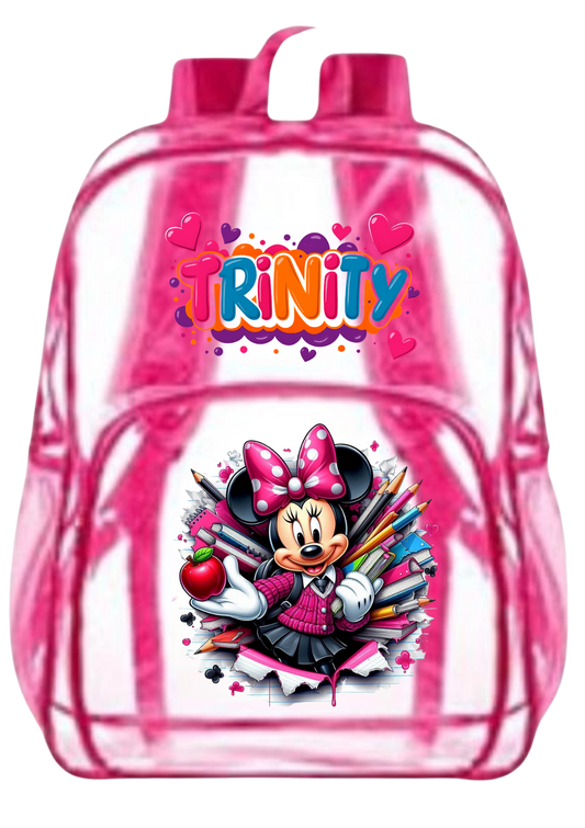 Personalized Clear backpacks