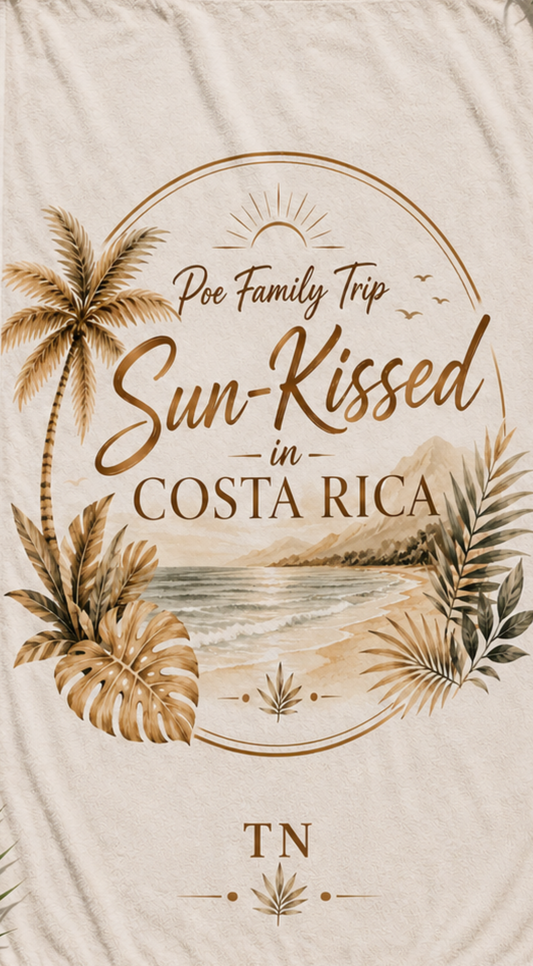 Customized Family Beach Towels