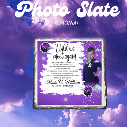 Memorial Photo Slate