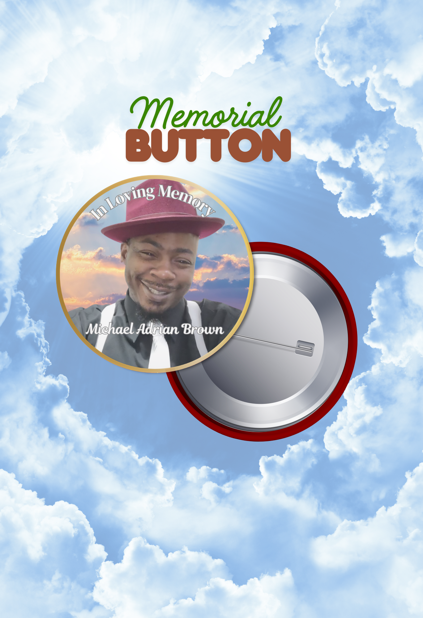 Memorial Button - Set of 10