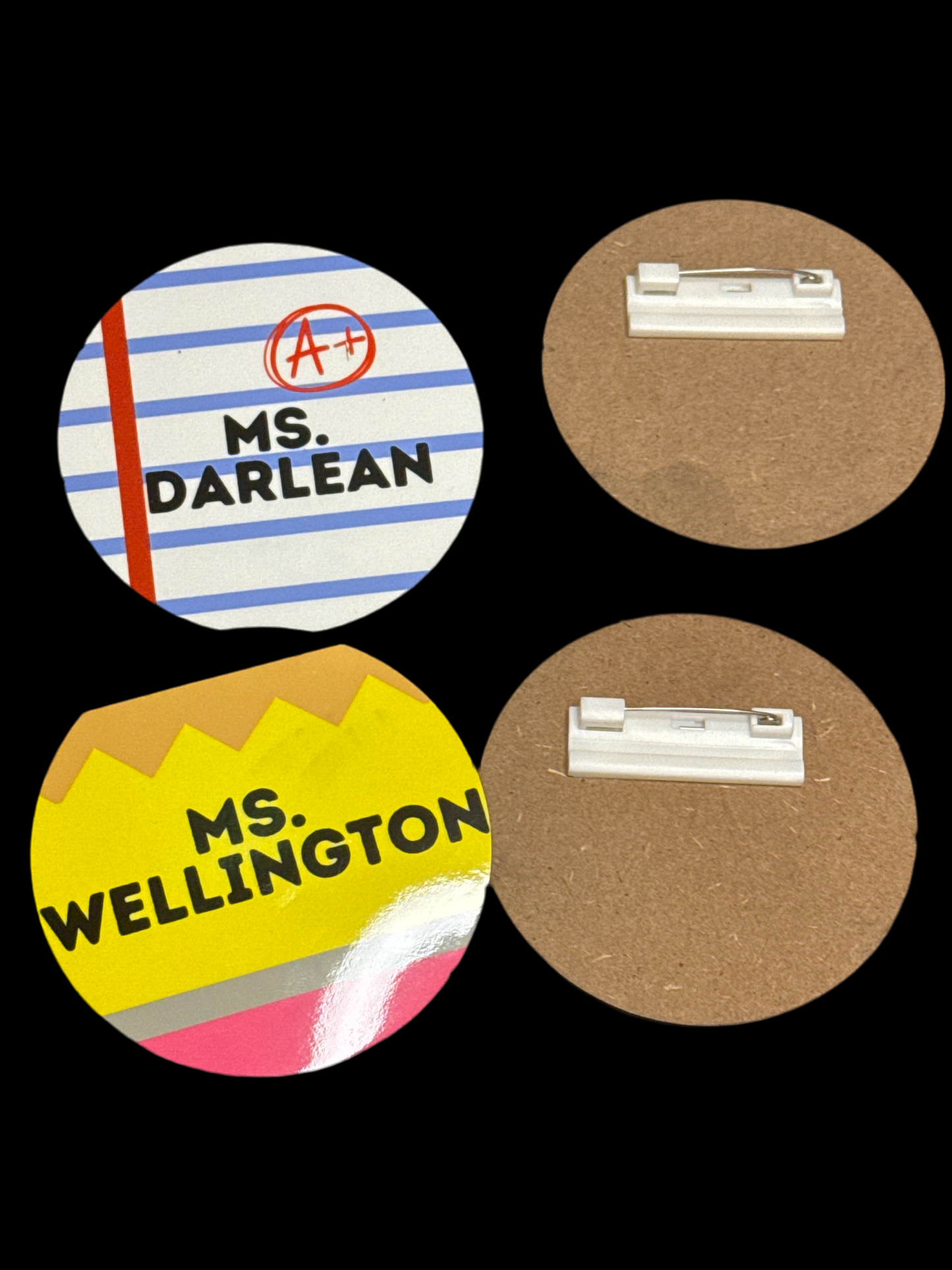 Teacher Buttons - set of 5