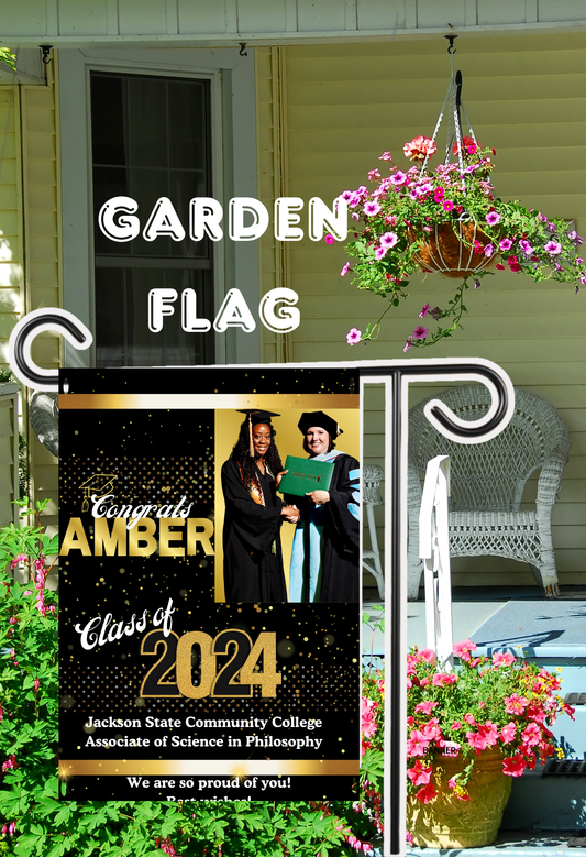 Graduation Garden Flag