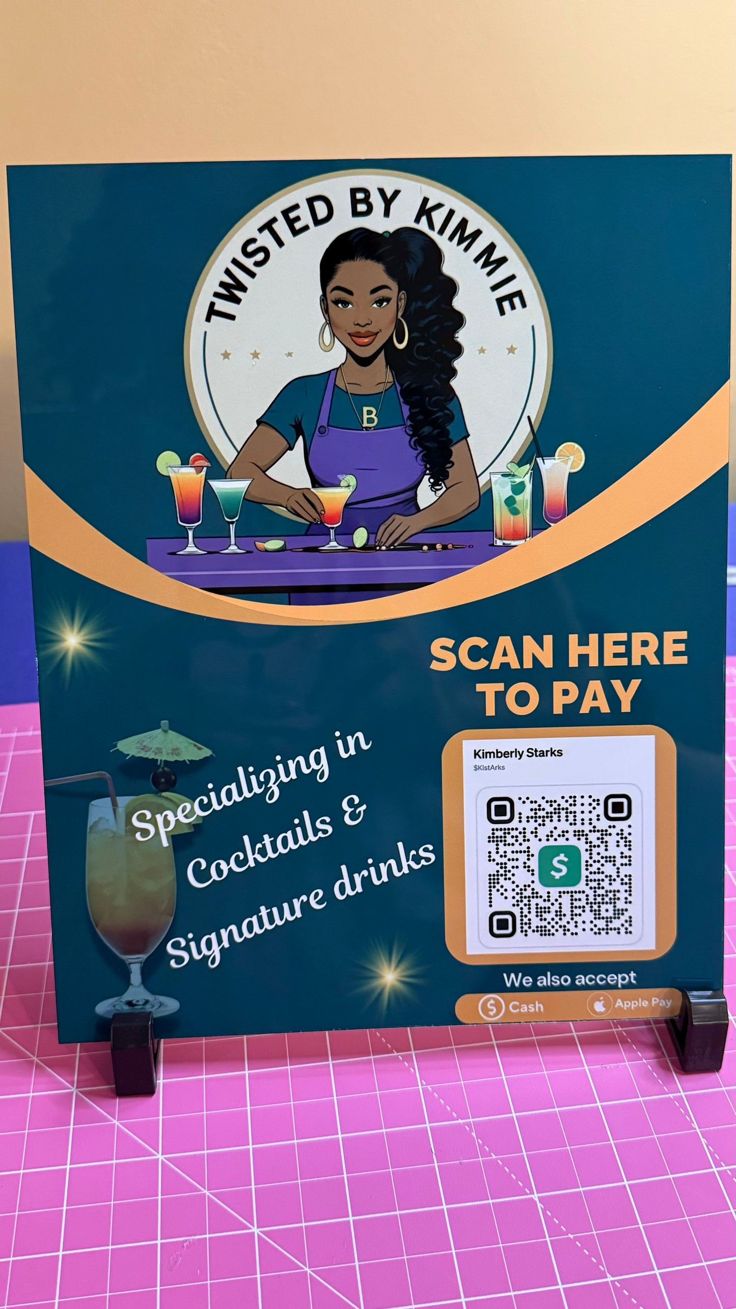 Scan to pay sign