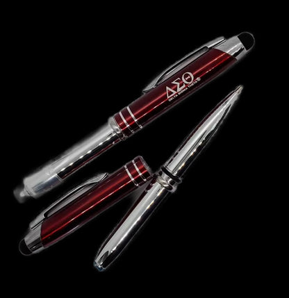 Delta 3-n-1 stylus pen light with pouch