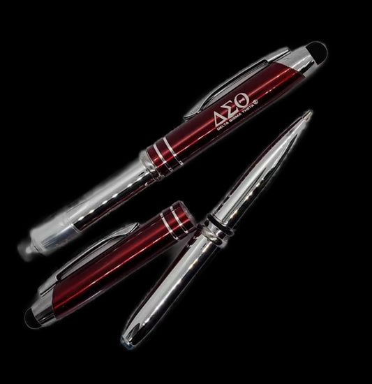 Delta 3-n-1 stylus pen light with pouch