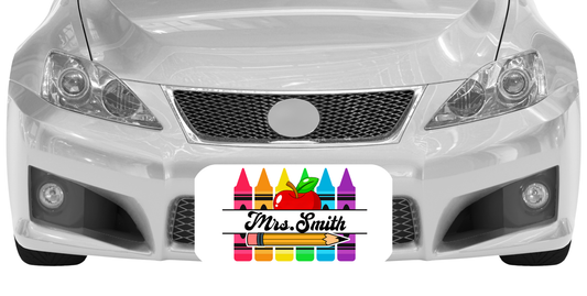 Teacher License Plate